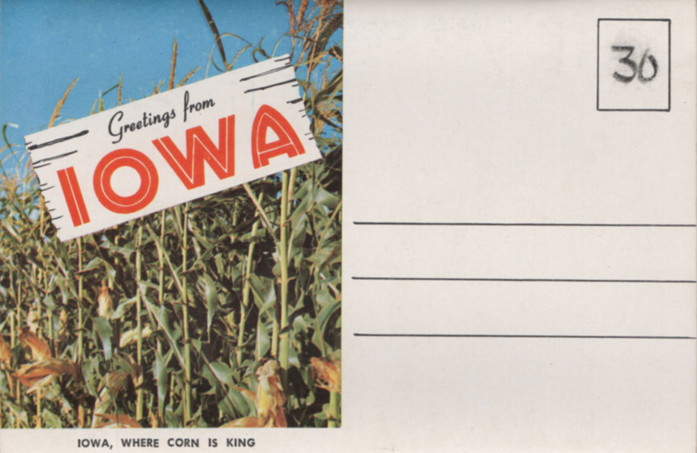 Lettercard Greetings from Iowa (published by Hamilton Photo Co., Ames, Iowa). Lettercard Greetings from Iowa (published by Hamilton Photo Co., Ames, Iowa).