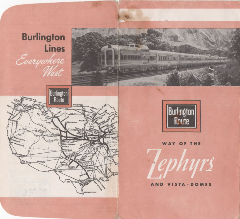 Burlington Railway ticket wallet - outside. Burlington Railway ticket wallet - outside.