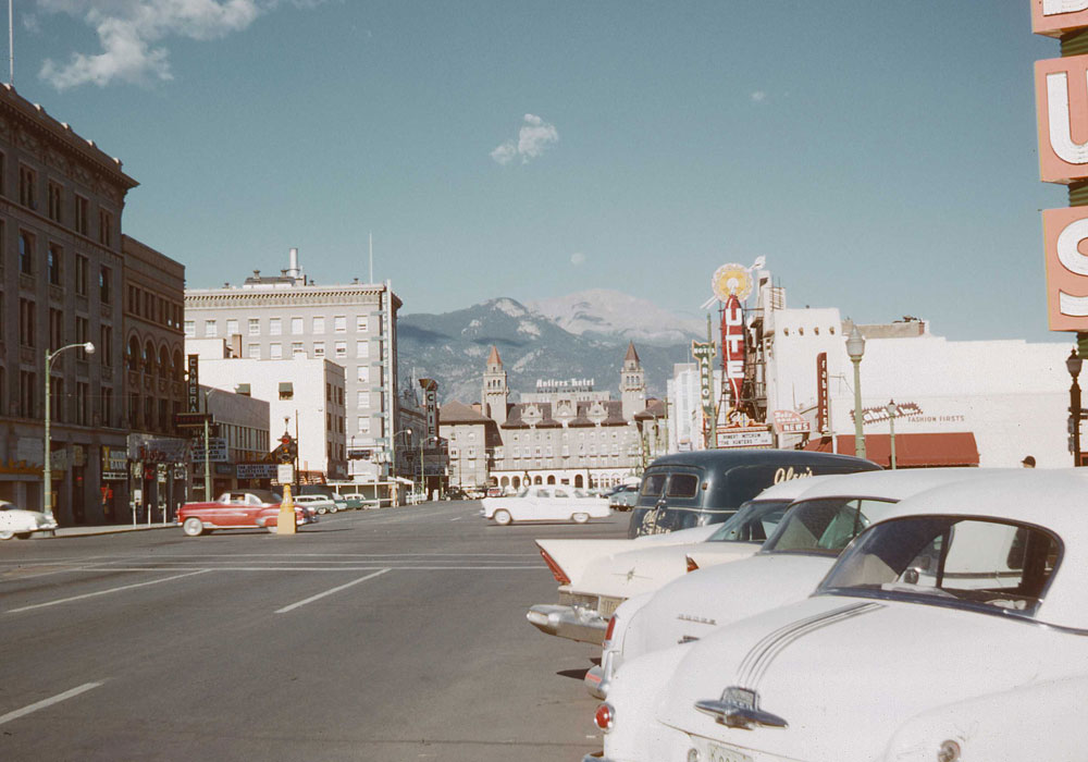 Colorado Springs, 1958 (photo by Henry Tribe). Colorado Springs, 1958 (photo by Henry Tribe).