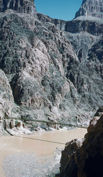 The Black Bridge over the Colorado River (photo by Henry Tribe, 1958). The Black Bridge over the Colorado River (photo by Henry Tribe, 1958).