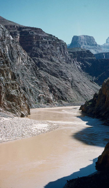 The Colorado River, Grand Canyon (photo by Henry Tribe, 1958). The Colorado River, Grand Canyon (photo by Henry Tribe, 1958).