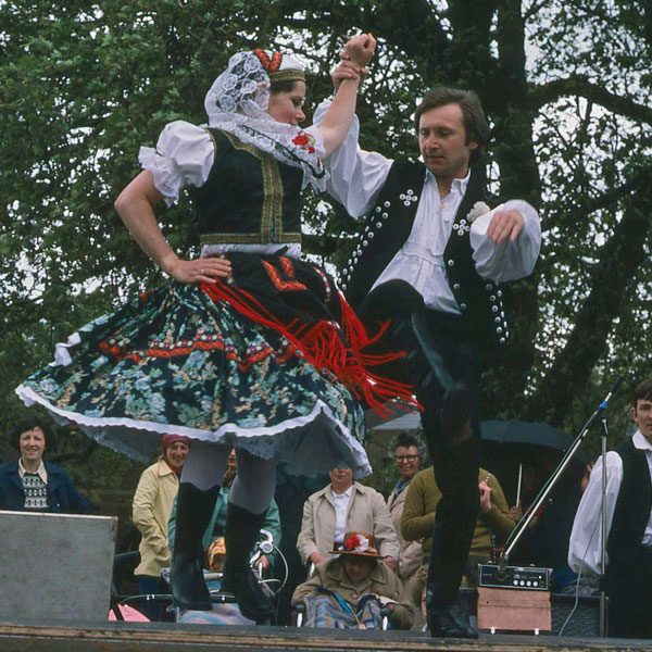 Katharina dancing at the Strawberry Fair, Cambridge, 1977. Photo: Henry Tribe. Katharina dancing at the Strawberry Fair, Cambridge, 1977. Photo: Henry Tribe.