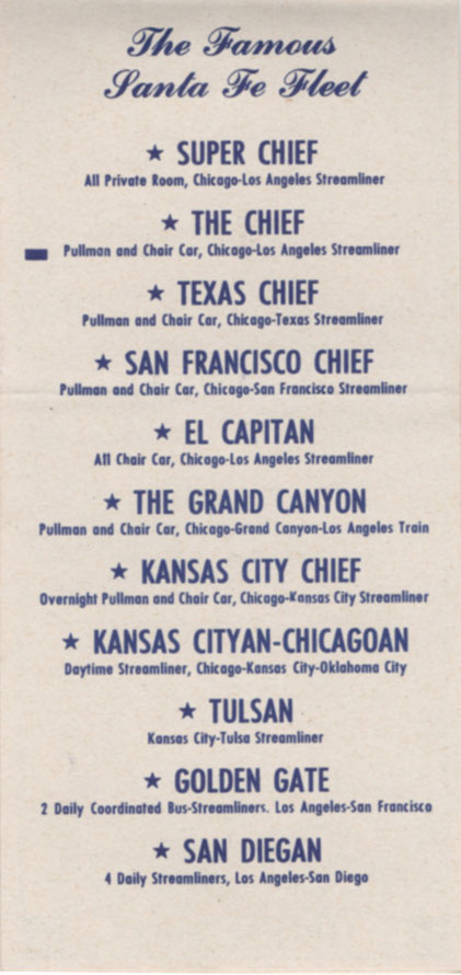 Atchison, Topeka and Santa Fe Railway ticket 1958 - internal page. Atchison, Topeka and Santa Fe Railway ticket 1958 - internal page.