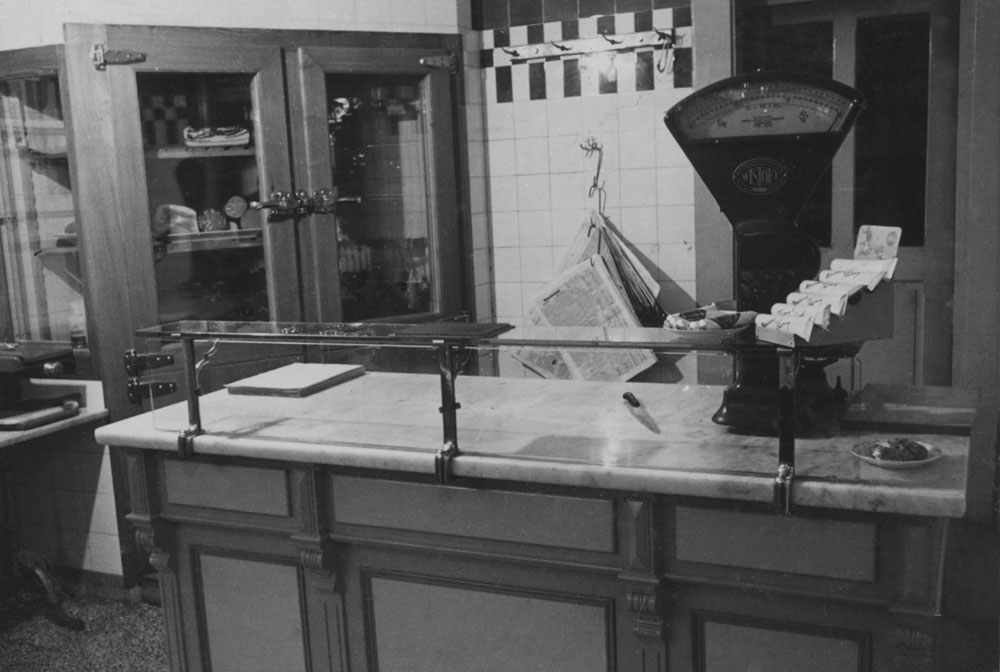 Inside Metzgerei Fritz Krebs. Inside Metzgerei Fritz Krebs, Köniz, Switzerland.