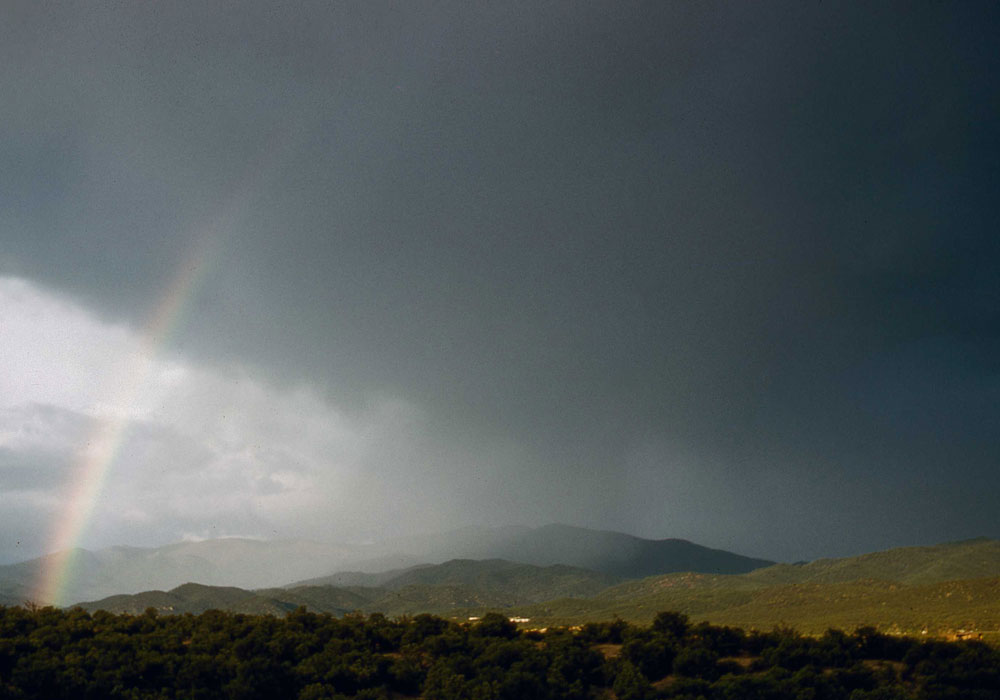 New Mexico stormy scene (photo by Henry Tribe 1958). New Mexico stormy scene (photo by Henry Tribe 1958).